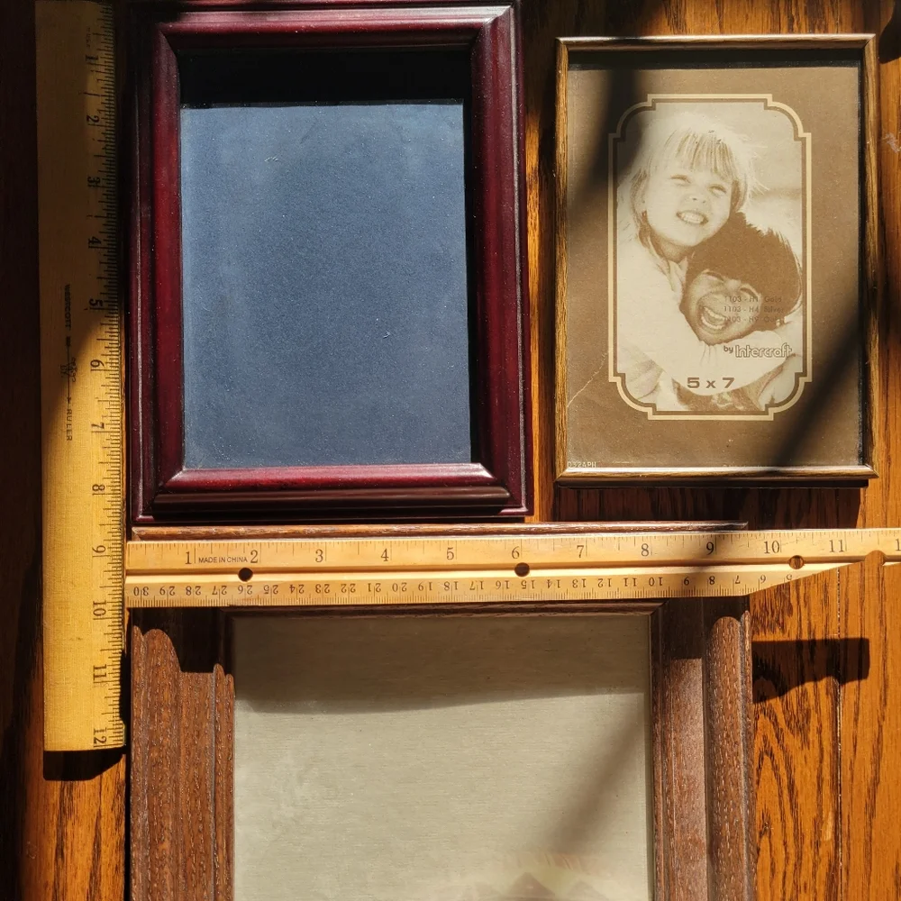 Picture Frame Bundle ~ 3 Frames Wood & Metal ~ Fetco ~ 1 Vintage FINAL PRICE!